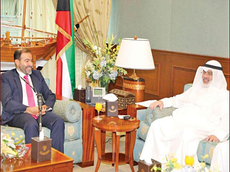 الصرعاوي خلال لقائه جوزيف رزق الله