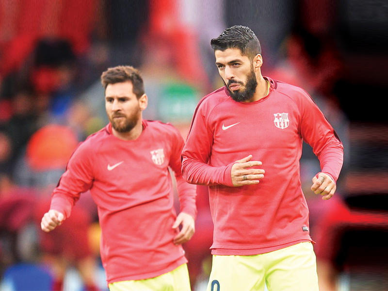 سواريز وميسي