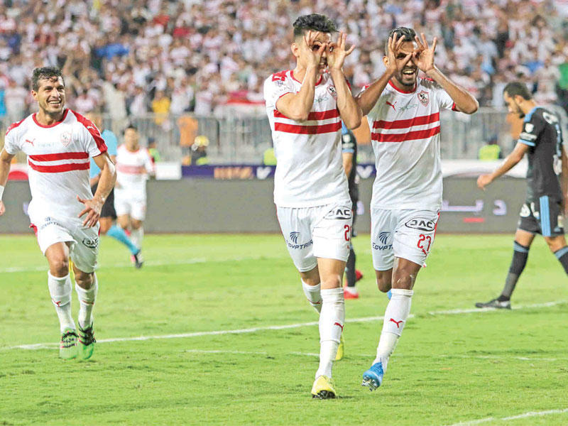 لاعبو الزمالك في لقائهم الأخير في الكأس