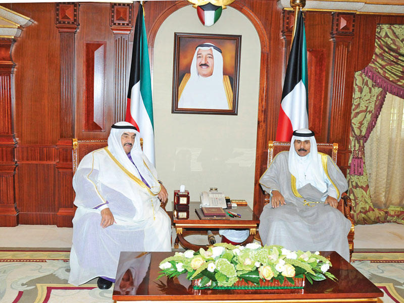 نائب الأمير مستقبلاً ناصر المحمد أمس