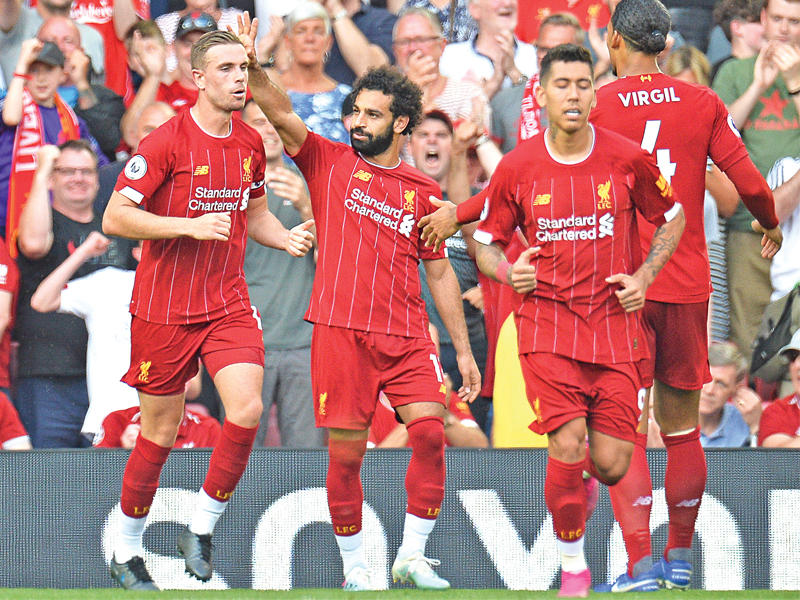 لاعبو ليفربول خلال مباراة سابقة