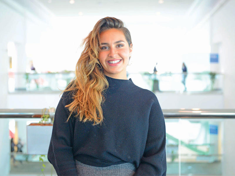 الطالبة في جامعة الخليج للعلوم والتكنولوجيا «GUST»- سارة الصباح