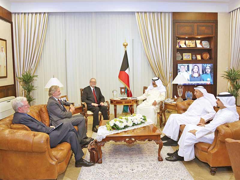 الجارالله خلال لقائه سيلفرمان