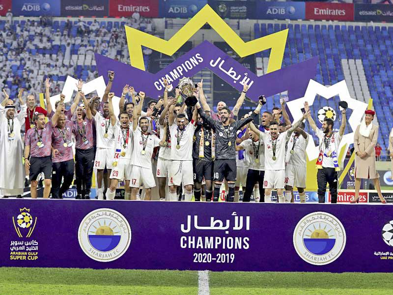 جانب من تتويج الشارقة