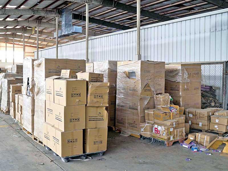 جانب من البضائع