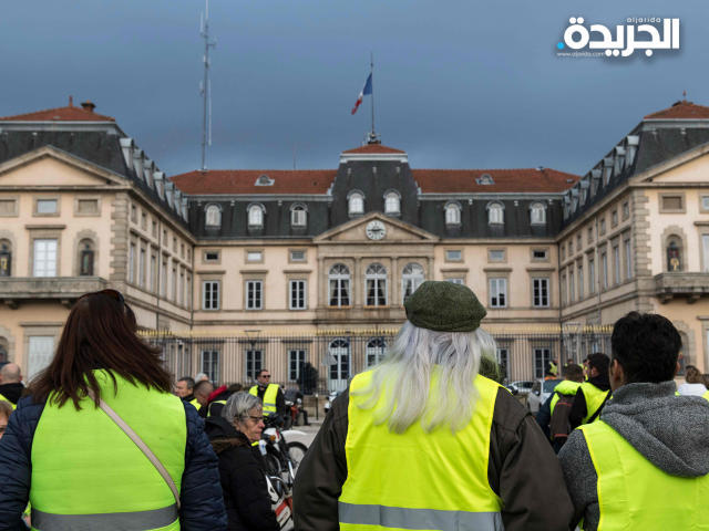 جانب من احتجاجات سابقة للسترات الصفراء