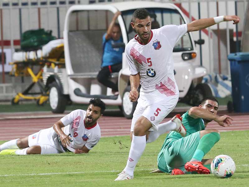 جانب من مباراة الذهاب بين الكويت والشرطة العراقي