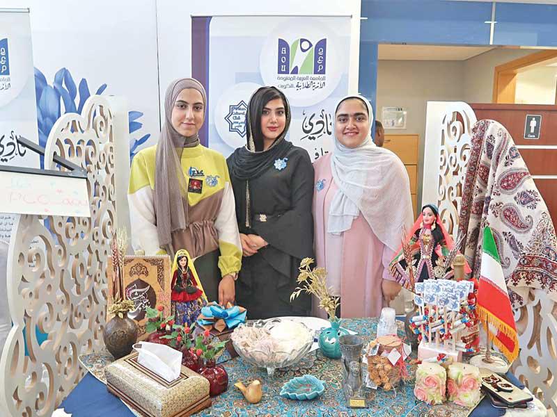 جانب من مشاركة طالبات أحد الأندية في اللقاء