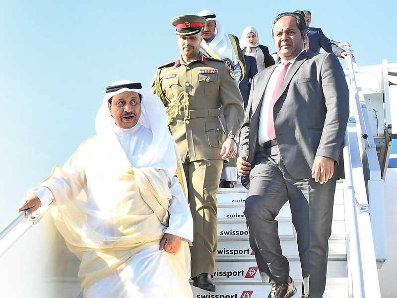 ممثل الأمير لدى وصوله إلى نيويورك