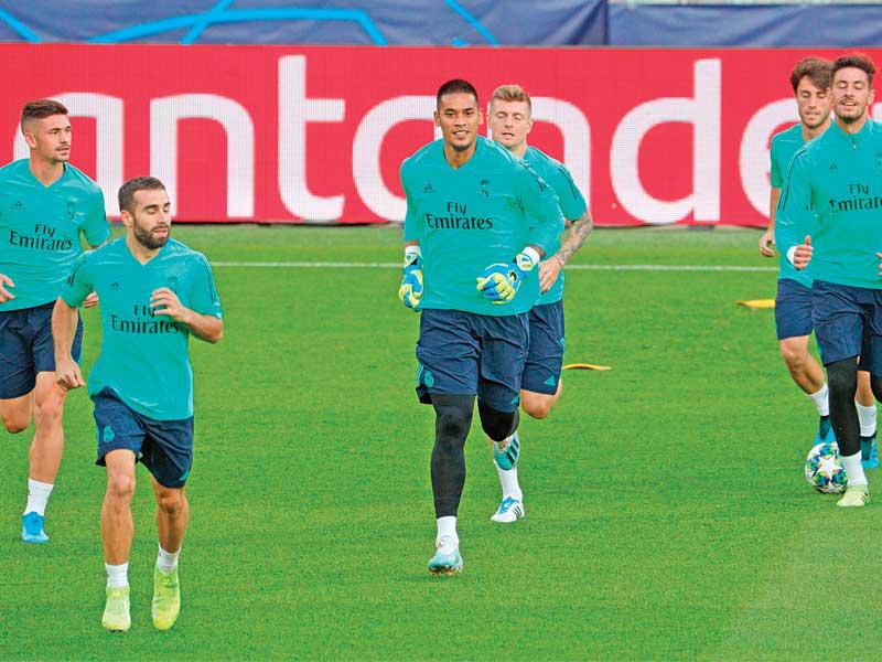 جانب من تدريبات ريال مدريد