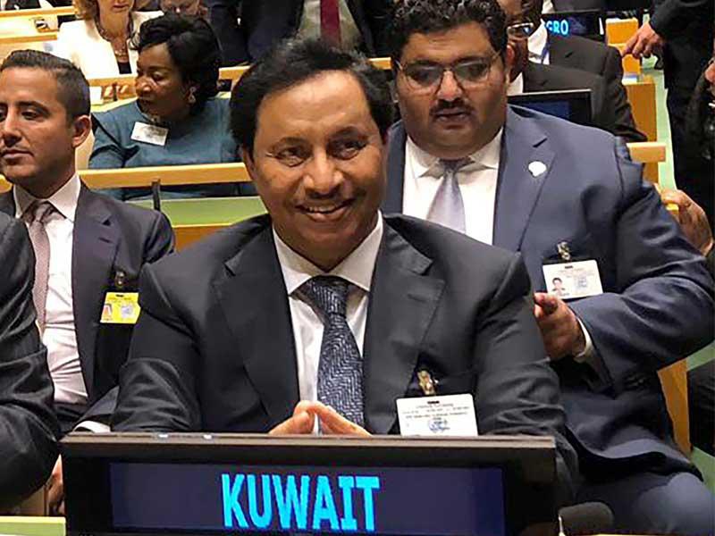 ممثل صاحب السمو والوفد المرافق خلال افتتاح الدورة الـ 74 للجمعية العامة للأمم المتحدة