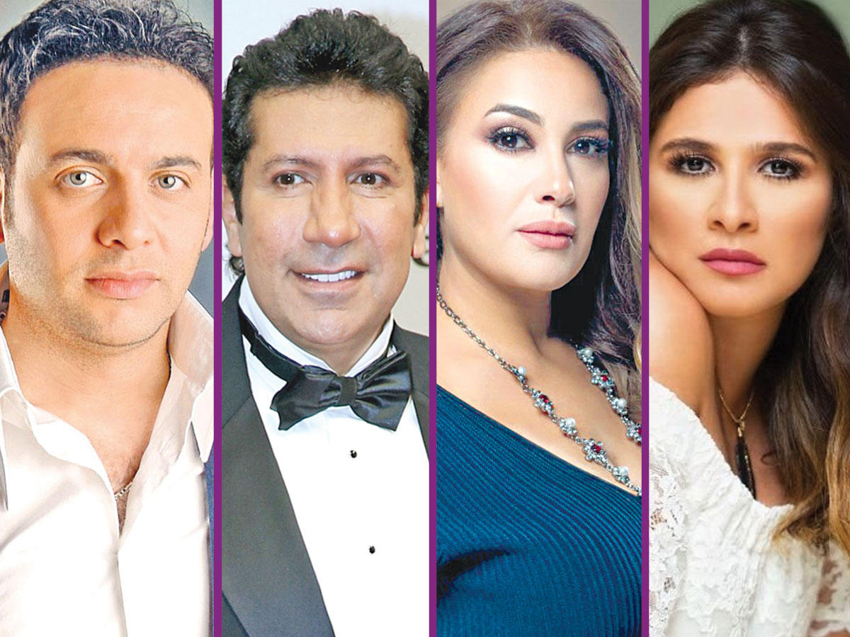 ياسمين عبدالعزيز و هند صبري و هاني رمزي و مصطفى قمر 