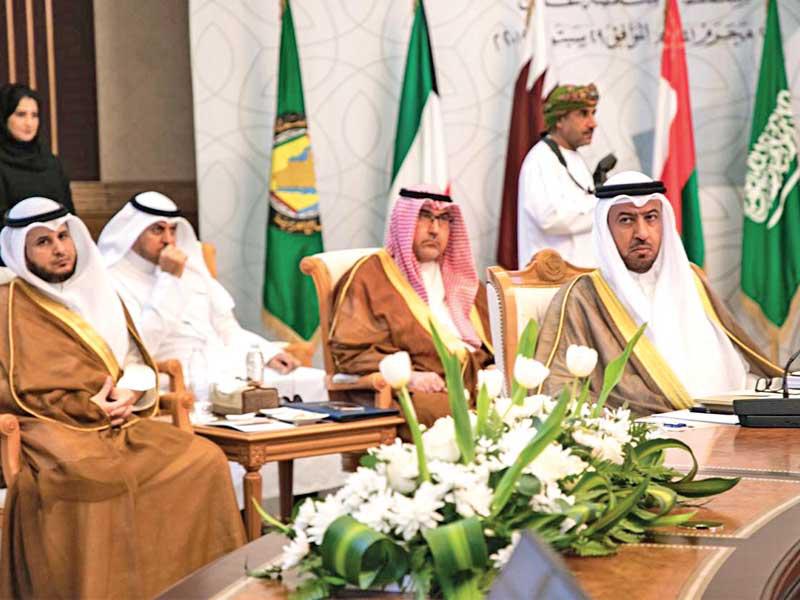 وزير العدل خلال الاجتماع الخليجي