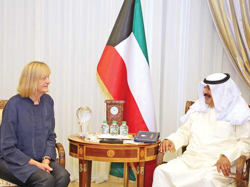 الجارالله مستقبلا جويرجينسين أمس