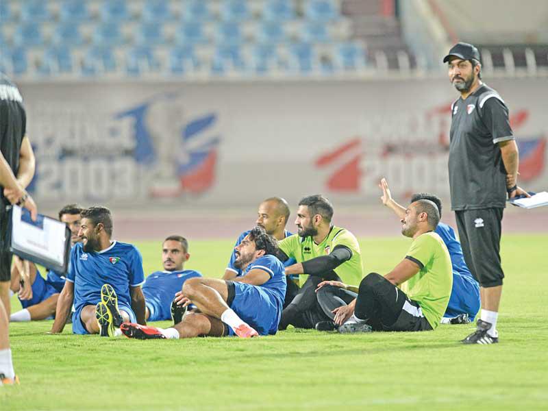 جانب من التدريب الأول للأزرق