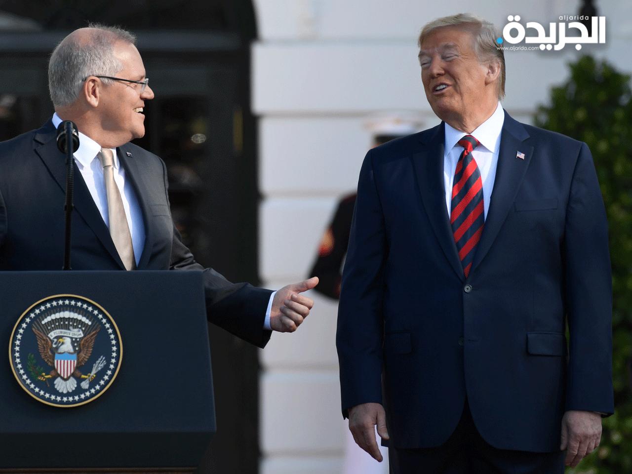 ترامب و سكوت موريسون في مناسبة سابقة 