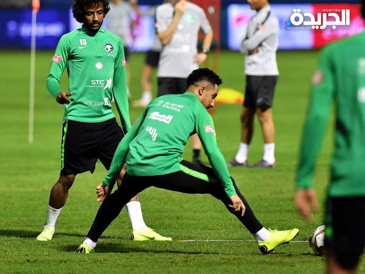 جانب من تدريبات المنتخب السعودي