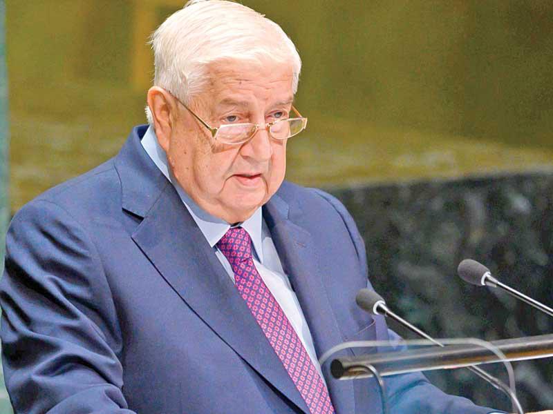  وزير الخارجية السوري وليد المعلم