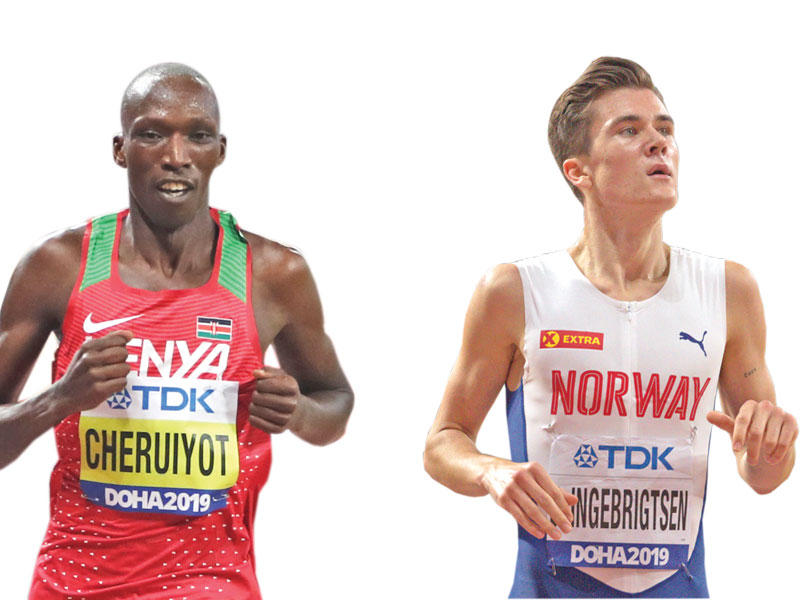 النرويجي جاكوب اينغربريغستن , الكيني تيموثي شيرويوت