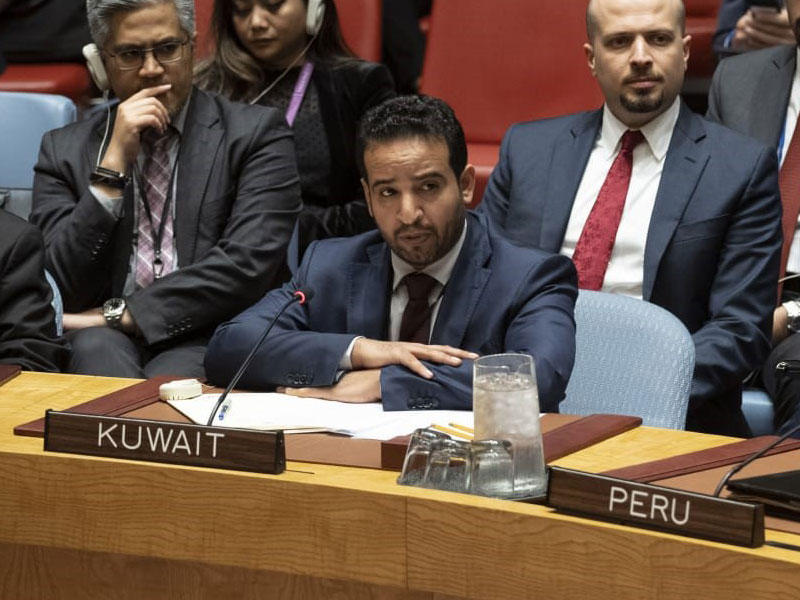 السكرتير الاول في وفد الكويت الدائم لدى الأمم المتحدة عبدالعزيز العجمي