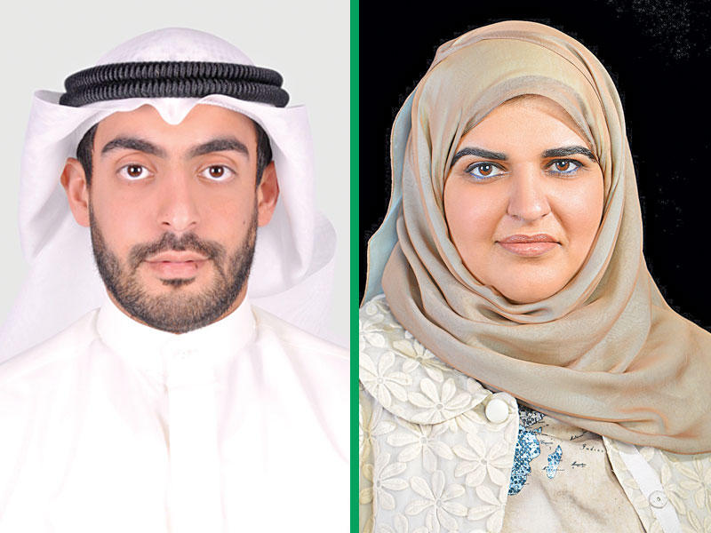 إيمان العوضي و عبدالرحمن العدسانيn