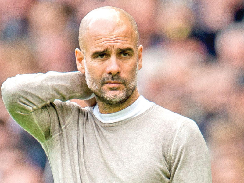 الإسباني بيب غوارديولا، مدرب مانشستر سيتي