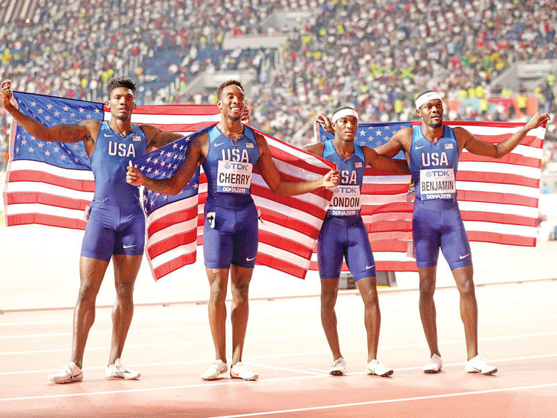 فريق المنتخب الأميركي لسباق التتابع 4 × 400 متر