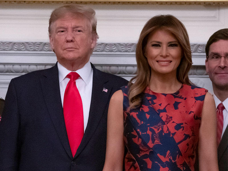 ترامب وزوجته  (اي بي آيه)