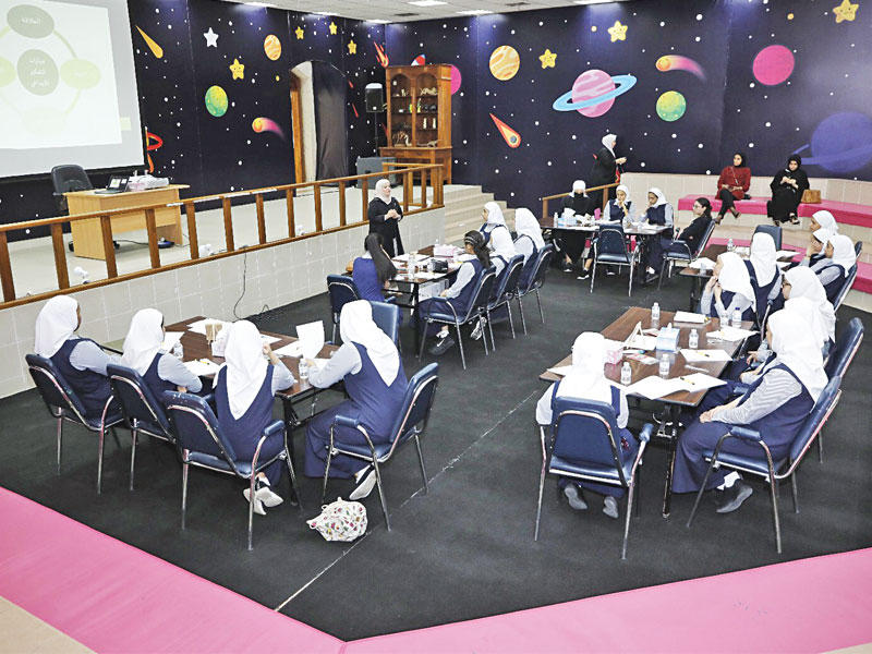 جانب من ورشة «التفكير في الأنشطة الحياتية»