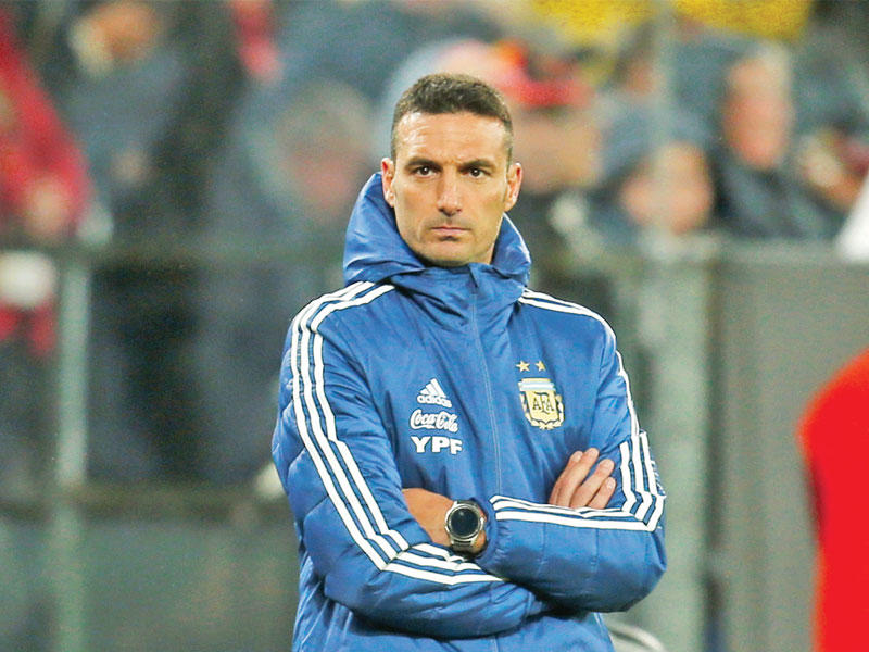  ليونيل سكالوني المدير الفني للمنتخب الأرجنتيني الأول لكرة القدم 