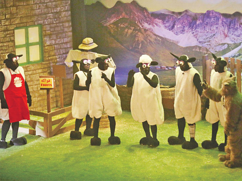 مشهد من المسرحية 