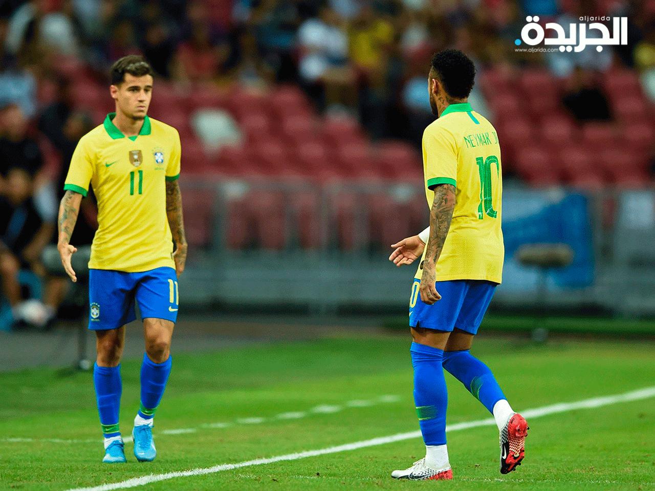 نيمار يخرج مصاباً ويدخل كوتينيو في مكانه