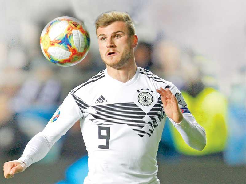  تيمو فيرنر مهاجم المنتخب الألماني لكرة القدم