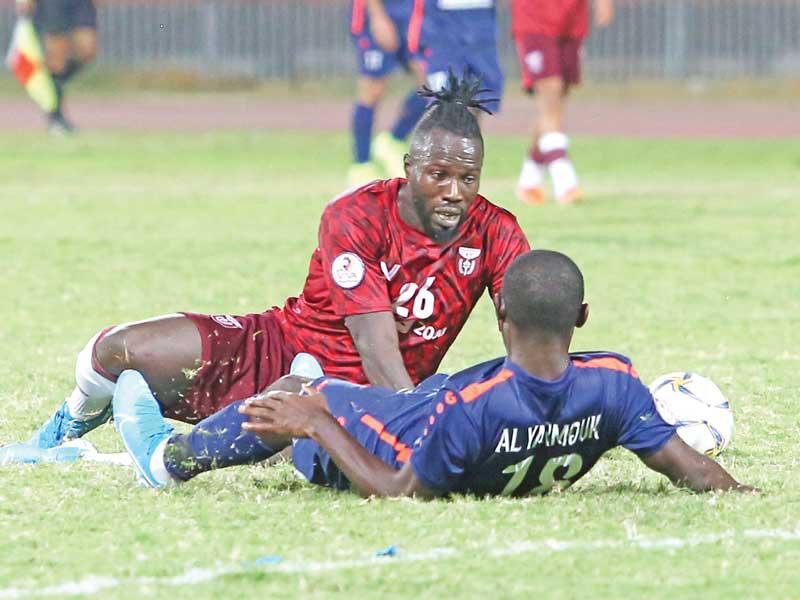 جانب من مباراة النصر واليرموك (تصوير جورج رجي)