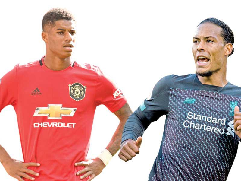 فان دايك نجم ليفربول , راشفورد نجم مانشستر يونايتد