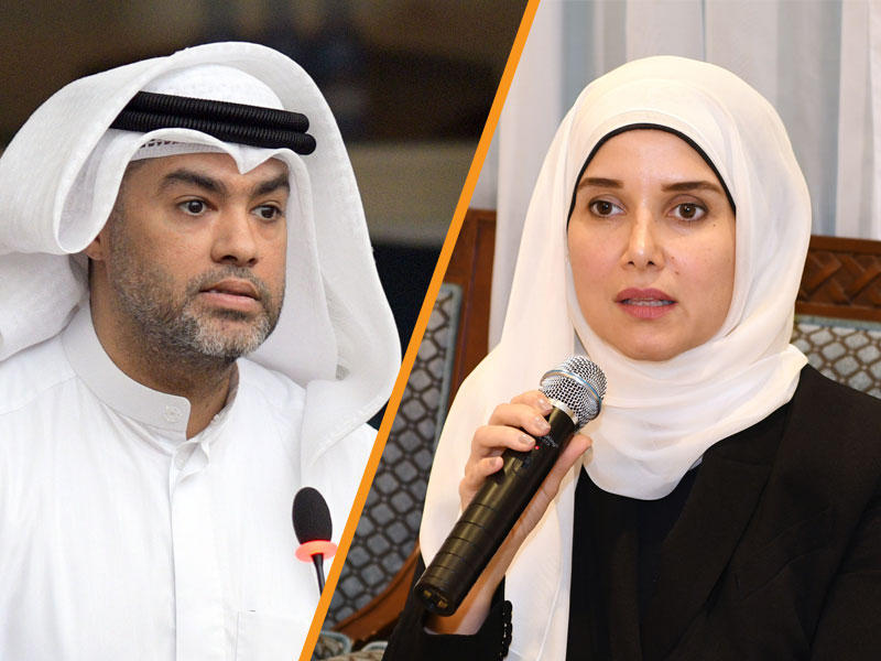 وزيرة الأشغال وزيرة الدولة لشؤون الإسكان د.جنان بوشهري ,  النائب عمر الطبطبائي