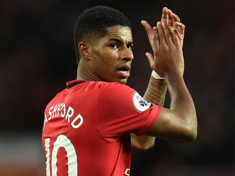 ماركوس راشفورد لاعب فريق مانشستر يونايتد