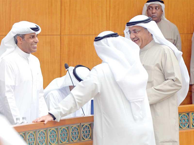 الفاضل وعبدالله في إحدى الجلسات