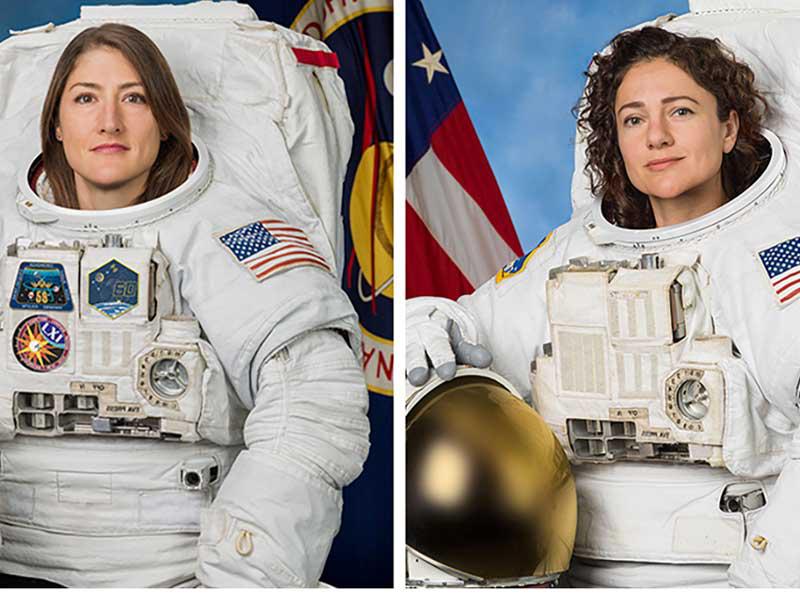 رائدتا الفضاء الأميركيتان كريستينا كوخ وجيسيكا مير