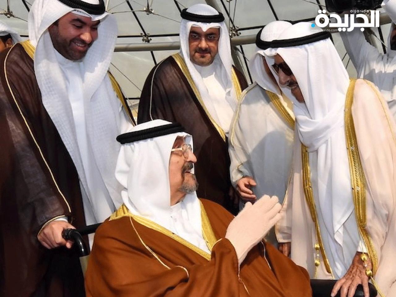 سمو الشخ سالم العلي خلال استقباله سمو الأمير لدى عودته للبلاد مؤخراً