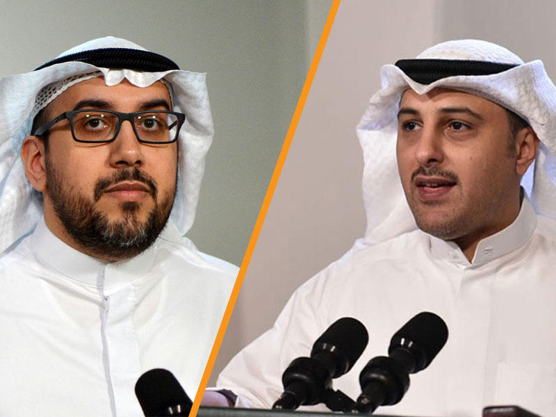 من يمين الصورة كل من النائبان أحمد الفضل و أسامة الشاهين