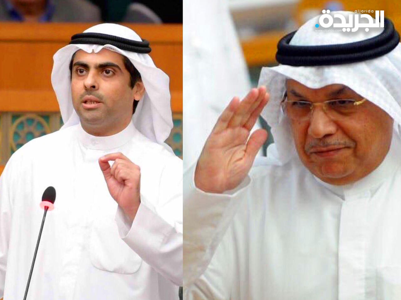 النائب رياض العدساني والوزير خالد الجراح