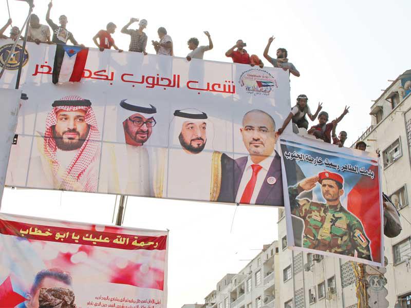 انفصاليون جنوبيون خلال  تجمع في سبتمبر الماضيt(رويترز)