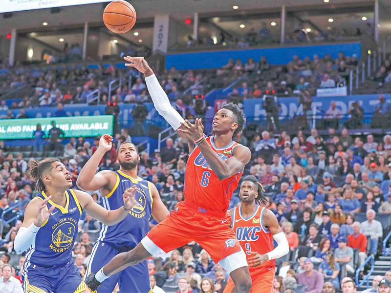 ديالو نجم ثاندر في محاولة للتسجيل أمام ووريرز