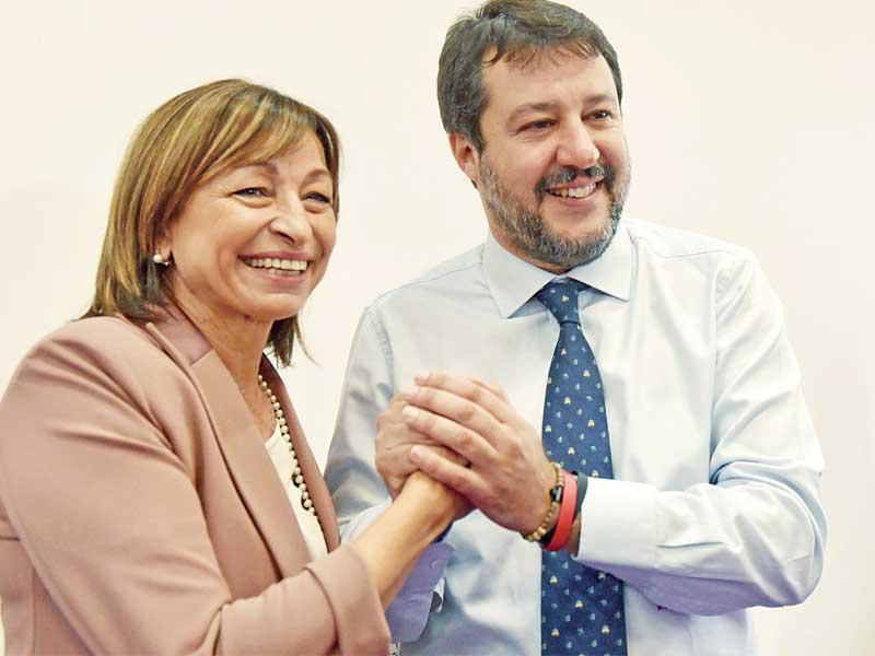 زعيم المعارضة الإيطالية، اليميني المتطرف ماتيو سالفيني