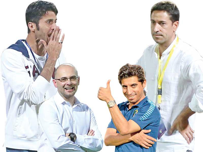 بابلو فرانكو - سلمان عواد - زييلكو ماركوف -  هاني الصقر