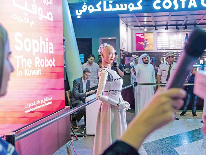 جانب من اللقاءات مع «صوفيا»