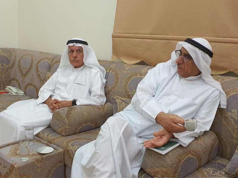 عامر التميمي وسليمان الشطي في رابطة الأدباءn