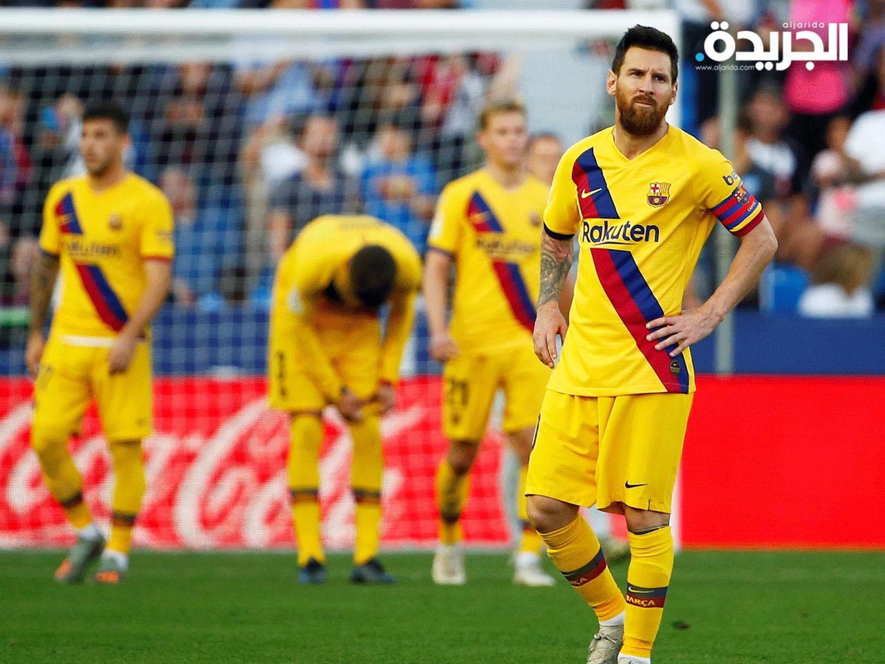 ميسي يتقدم الفريق خلال مواجهة اليوم