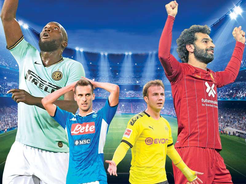 صلاح وغوتزه ولوكاكو وميليك